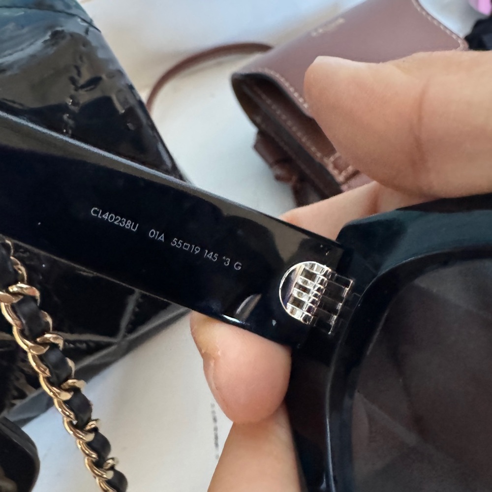 Celine Black Sunglasses with Brown Case - Picture 7 of 7